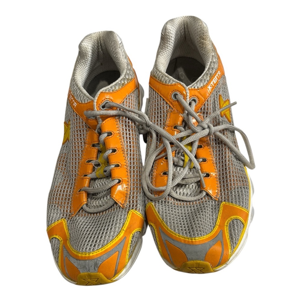 XTERRA Men's Orange and Gray Athletic Mesh Running Shoes Size 11 1/2